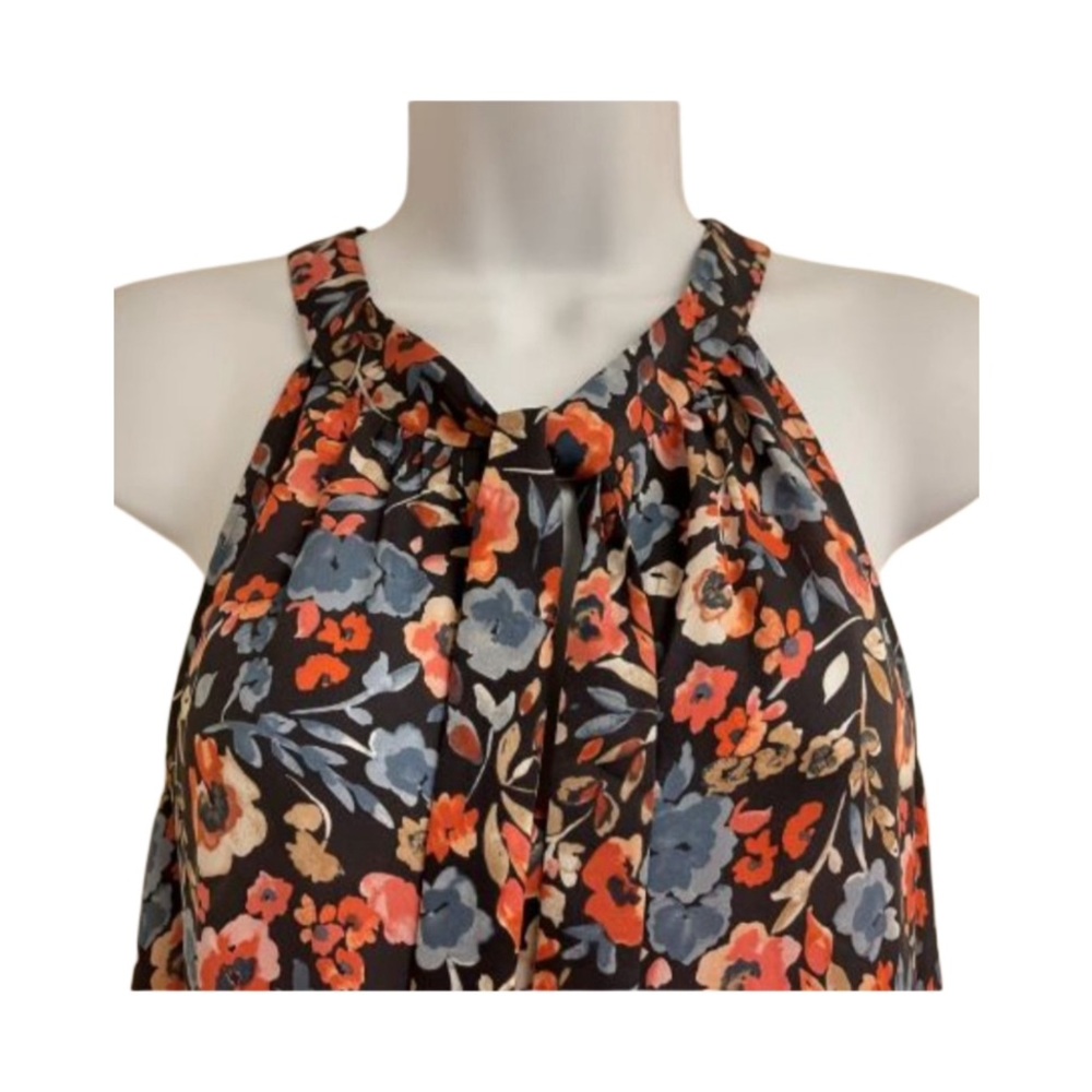 Joie Sleeveless Floral Print Silk Blouse